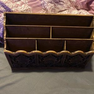 Office/office supply organizer, wood